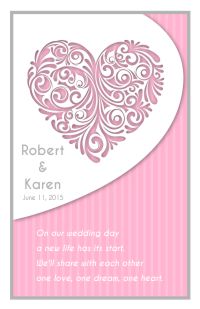Wedding Program Cover Template 6D - Version 4